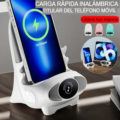 Mini soporte cargador para teléfono con forma de silla