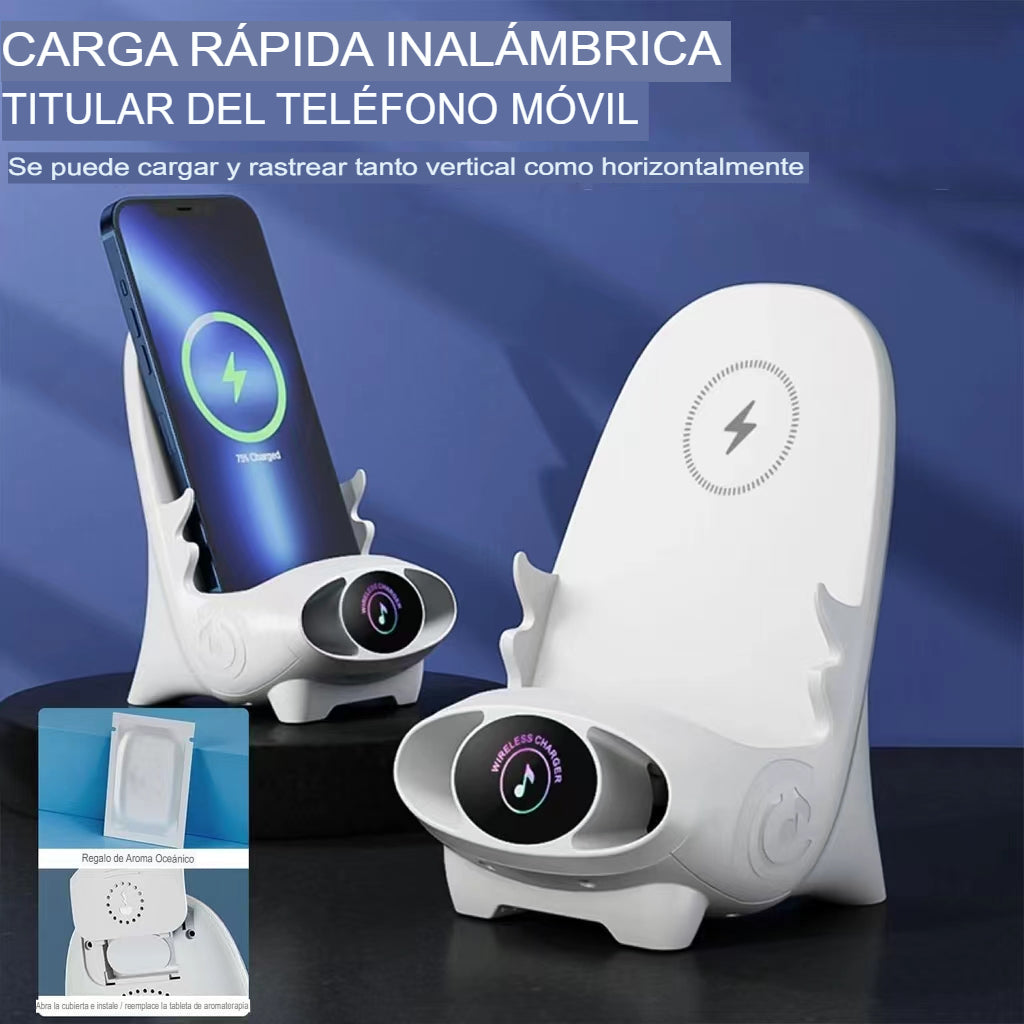 Mini soporte cargador para teléfono con forma de silla