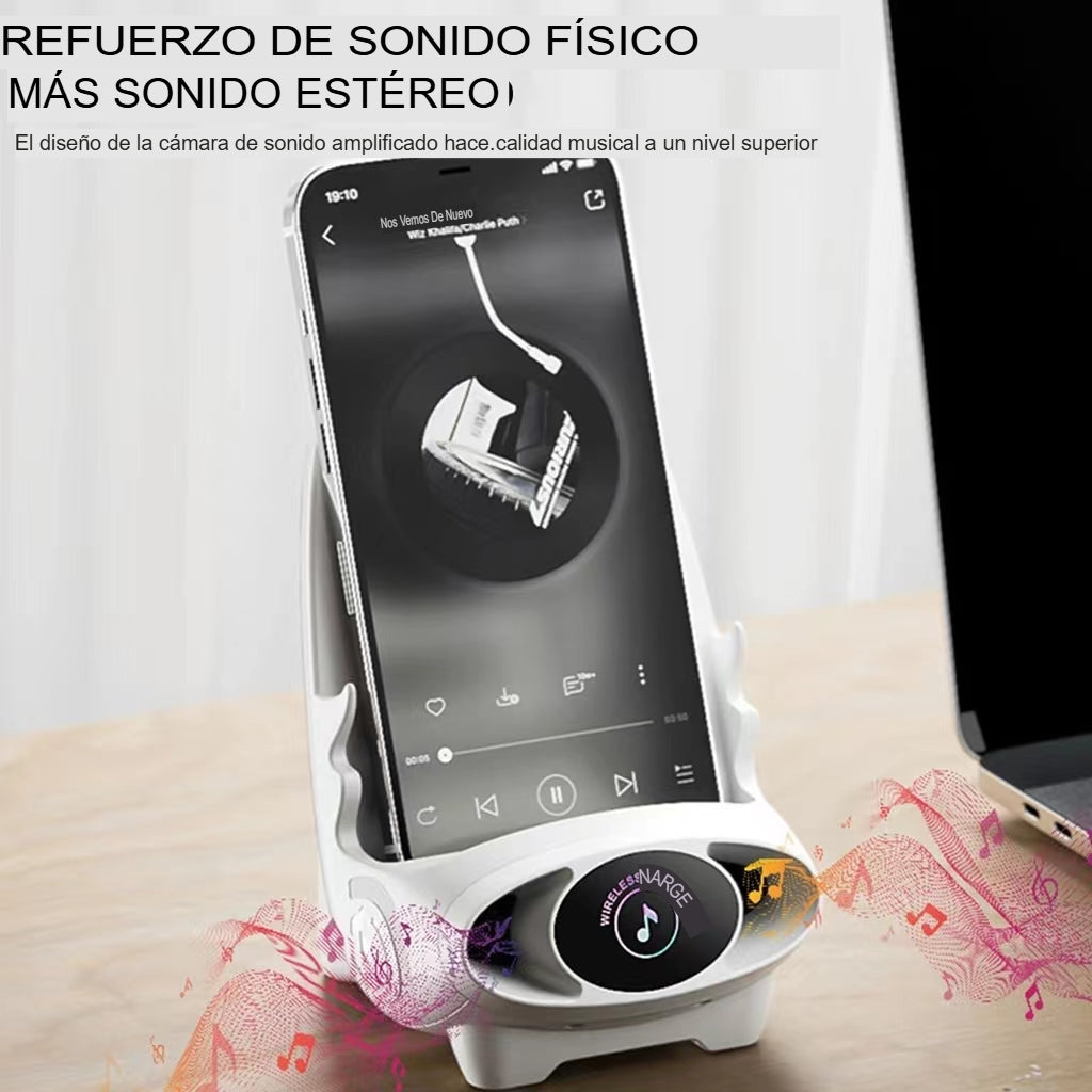 Mini soporte cargador para teléfono con forma de silla