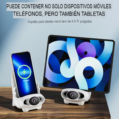 Mini soporte cargador para teléfono con forma de silla