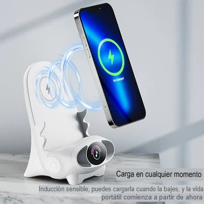 Mini soporte cargador para teléfono con forma de silla