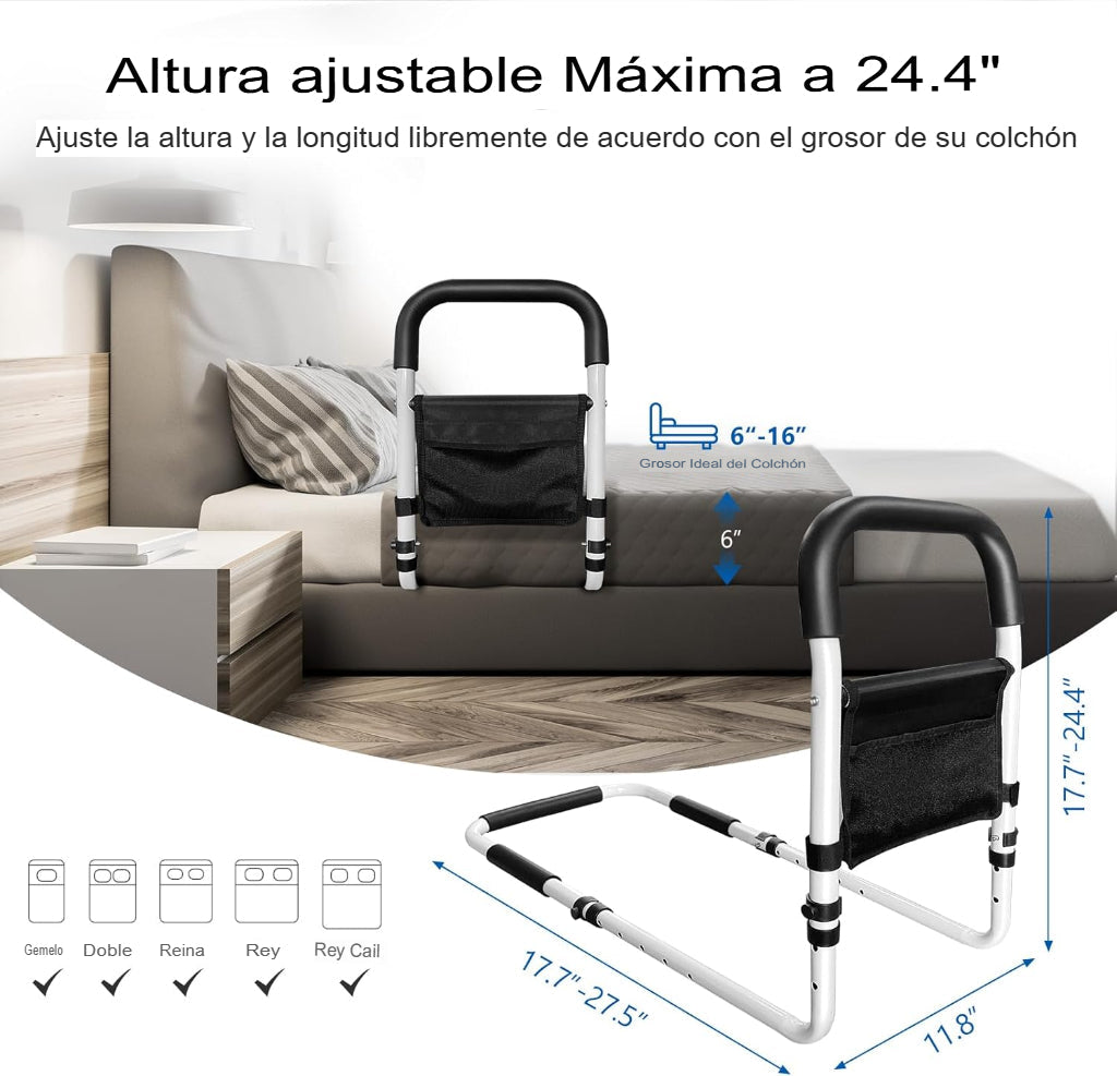 Barandilla de cama ajustable