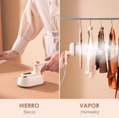 Plancha Vapor para Ropa Vertical Mini Y Portátil