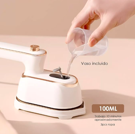 Plancha Vapor para Ropa Vertical Mini Y Portátil