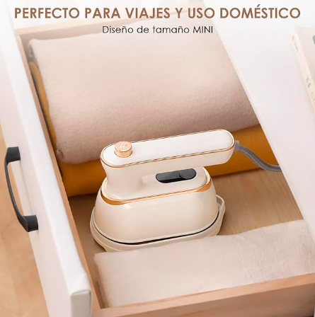 Plancha Vapor para Ropa Vertical Mini Y Portátil